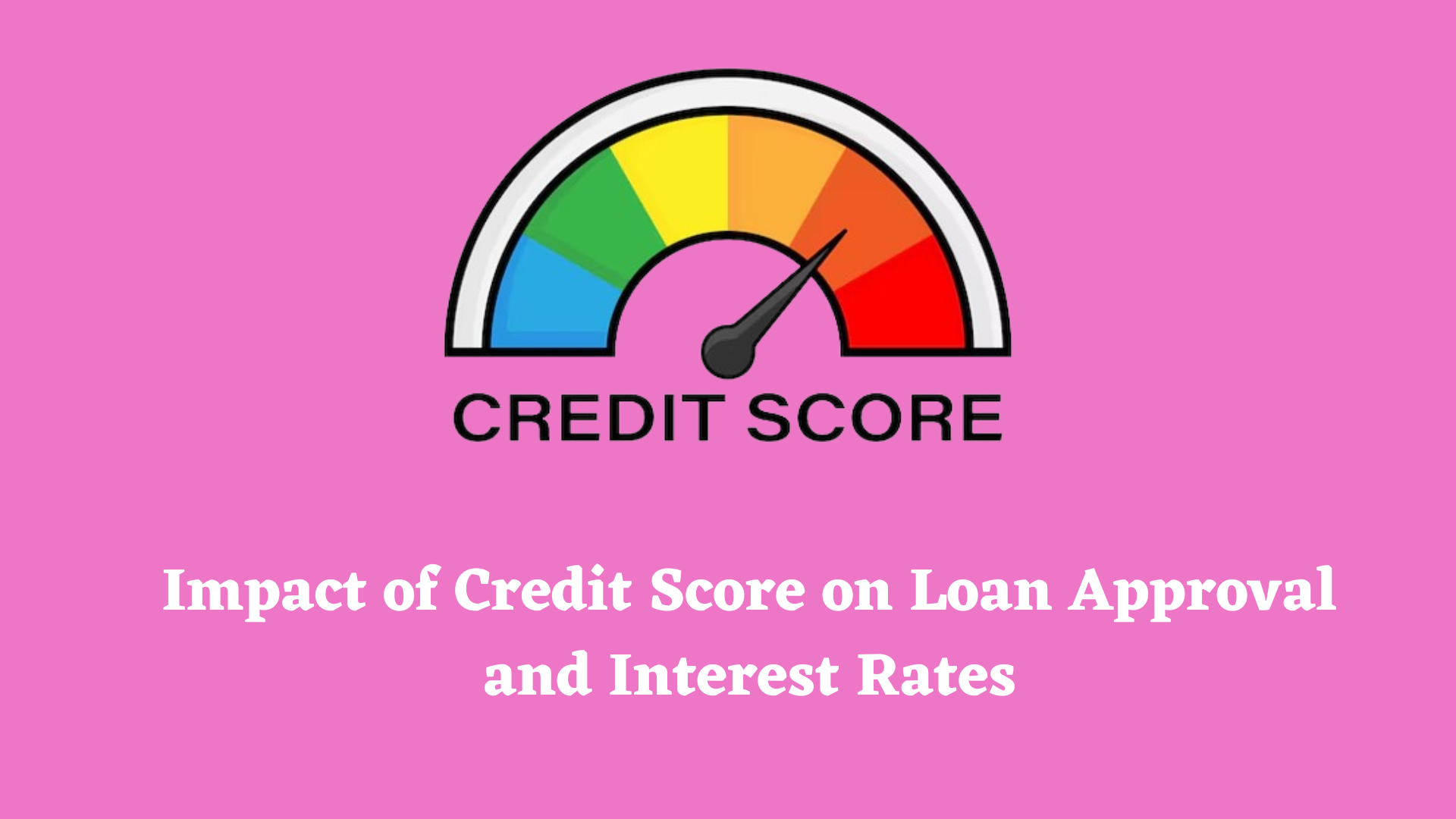 Impact of Credit Score on Loan Approval and Interest Rates